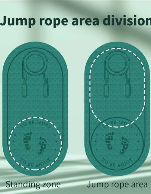Load image into Gallery viewer, Double-sided Anti-slip Jump Rope Mat: Soft Shock Absorption and Sound Insulation for Home Gym, Fitness, Yoga, and Weight Loss
