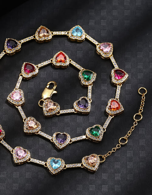 Load image into Gallery viewer, Unique Heart Shaped Stylish 10MM Love Necklace Multi Colors
