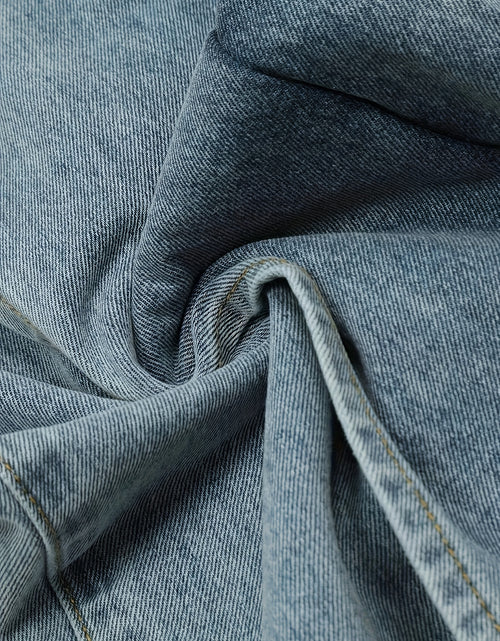 Load image into Gallery viewer, Women&#39;s 2-in-1 High Waist Vintage Washed Denim Jeans Magic Mia Barrel Jeans Baggy Urban Explorer Pants Faux Two-Layer Overlay Side Zipper Street Style
