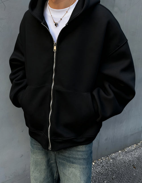 Load image into Gallery viewer, Men&#39;s 3D  Sweater Coat Jacket with Built-In Schoolbag Pocket - Oversized Hoodie Style, Machine Washable Winter Coat for Casual &amp; Professional Wear, Backpack-Free Outerwear (No Belt/Tie)
