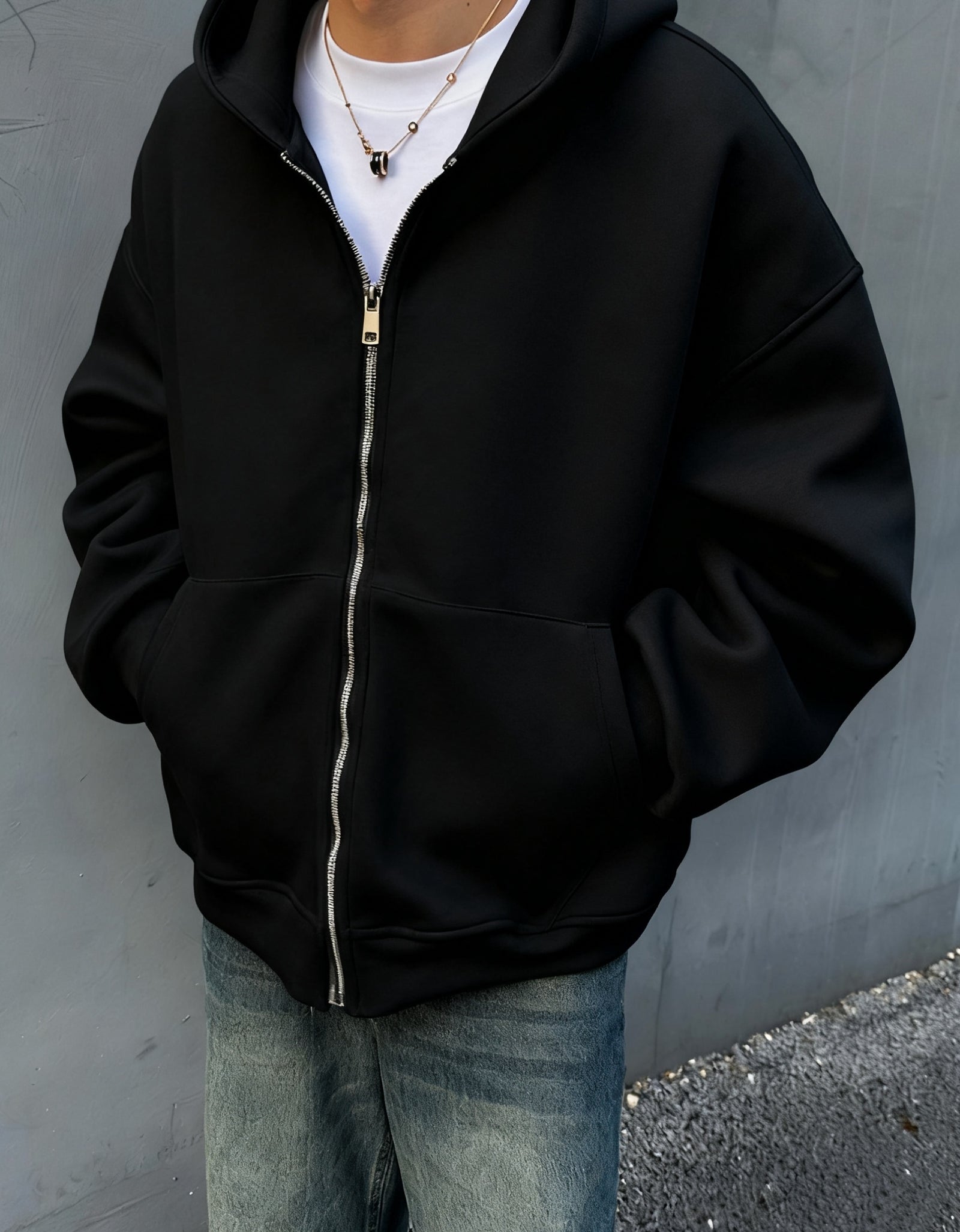 Men's 3D  Sweater Coat Jacket with Built-In Schoolbag Pocket - Oversized Hoodie Style, Machine Washable Winter Coat for Casual & Professional Wear, Backpack-Free Outerwear (No Belt/Tie)