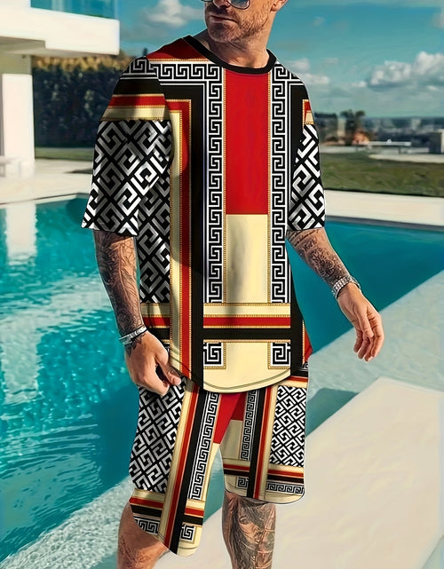 Load image into Gallery viewer, Men&#39;s Comfortable Sports Suit - 3D Digital Print, Breathable, Casual Wear
