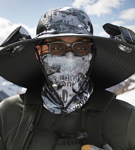 Solar Hat 2 Fans  | New Sun Protection USB Charging Sun Hat with Dual Power Outdoor Hat