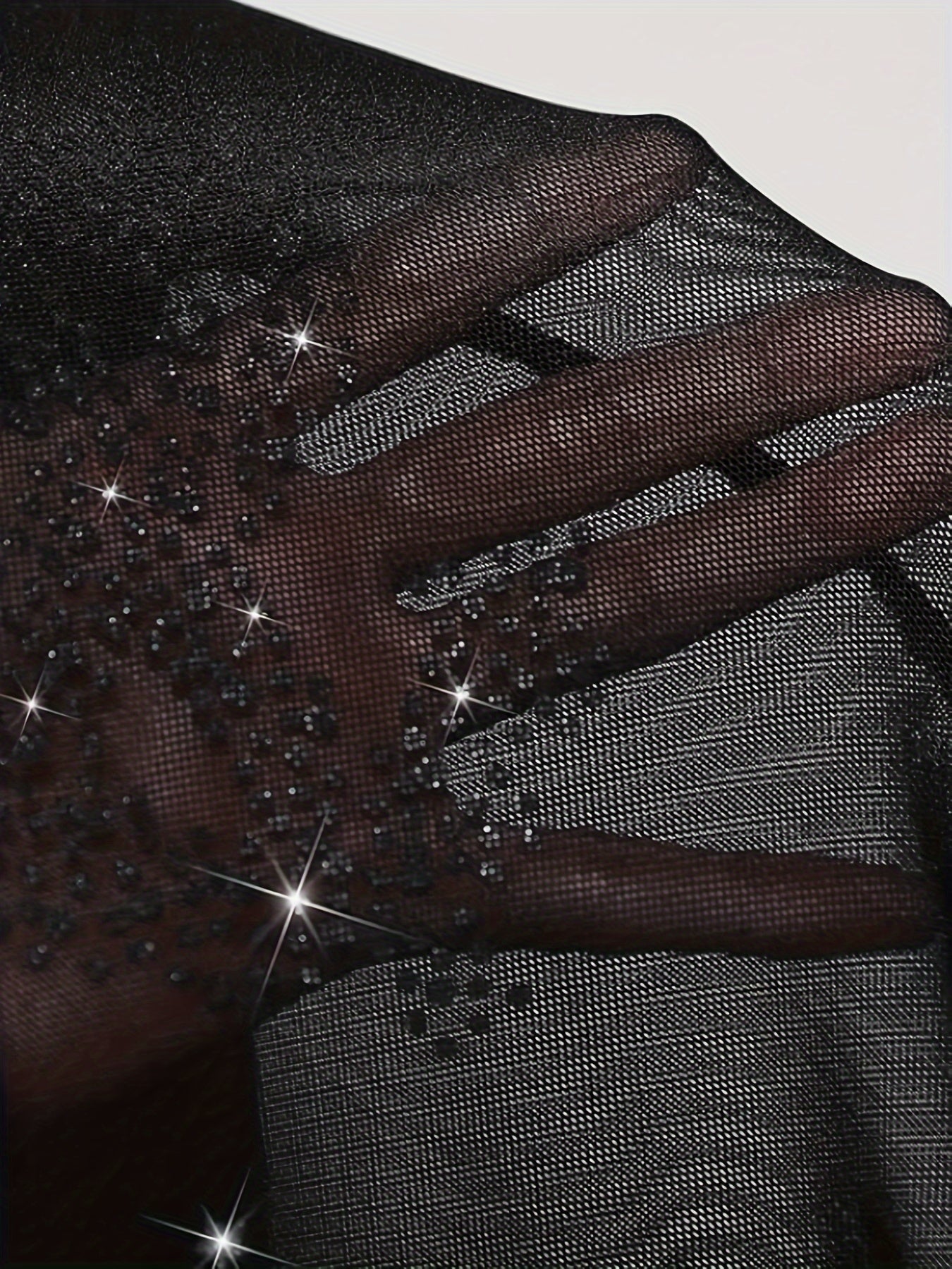 Sexy Rhinestone Bodycon Mesh Dress - Sexy Dollar Pattern