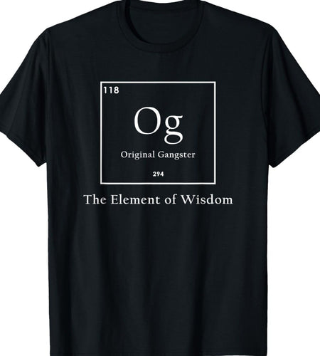 OG The Original Gangster" Men's Cotton T-Shirt - Casual Round Neck, Short Sleeve, Hip Hop Rap Tee