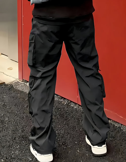 Load image into Gallery viewer, Men Casual Cargo Pants -  Multi-Pocket, Drawstring Waist, Loose Fit, Non-Stretch Polyester
