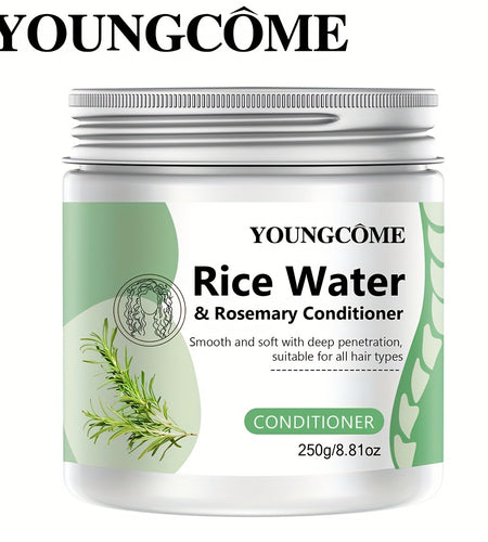 Rice Water Hair Mask 250g-contains rosemary and ginger extracts, deeply moisturizes hair, makes hair soft, strengthens hair quality and makes hair more beautiful