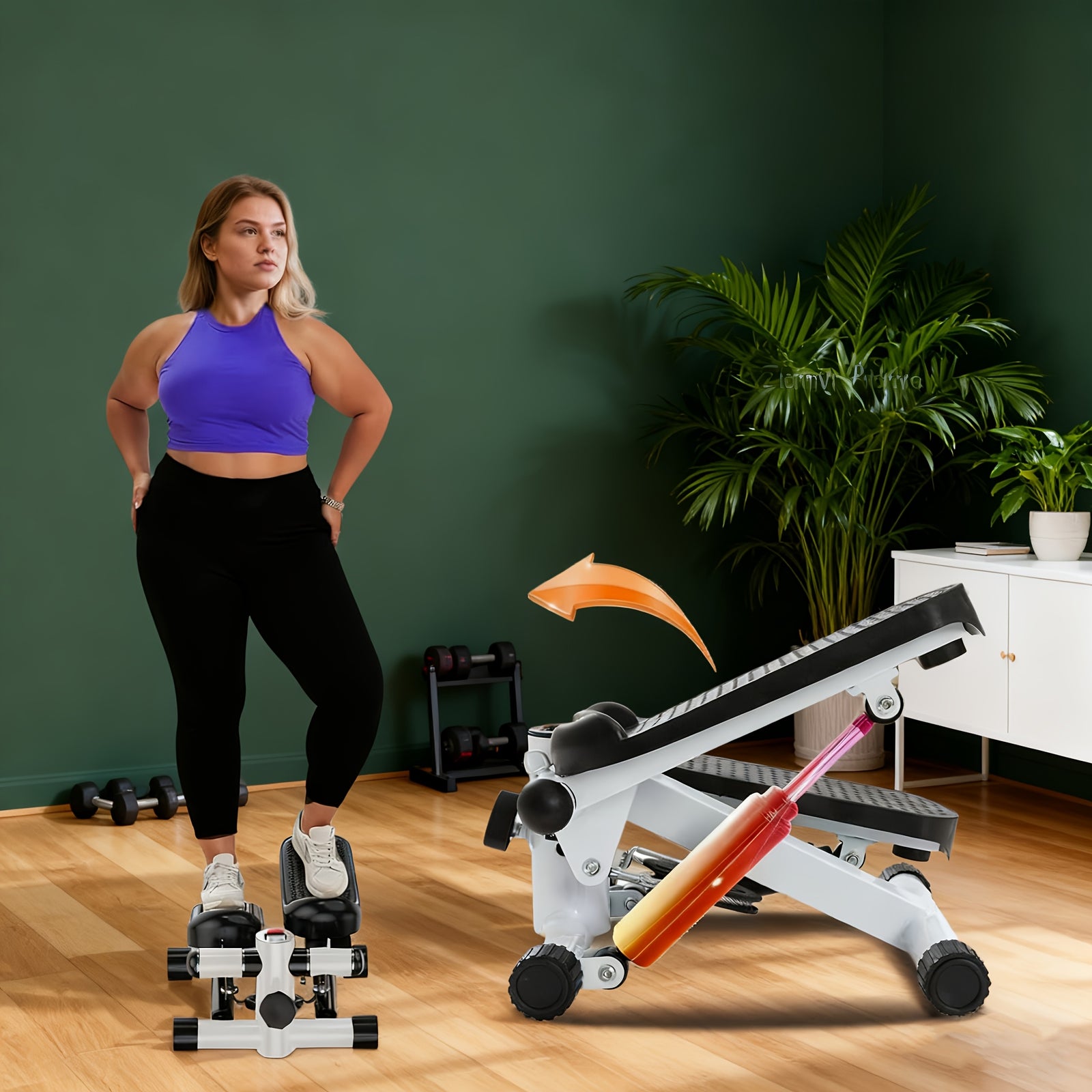 Leg Split Machine, Heavy-Duty 440LBS Capacity Adjustable Home Gym Equipment, Sturdy Construction Non-Slip Base Plate, for Women's Yoga Dance Ballet Martial Arts Squats Core Workouts, Full-Body & Leg Strength Training