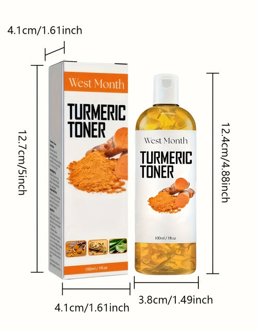 Load image into Gallery viewer, Turmeric Brightening Toner, Moisturizing Hydrating Toner, Collagen And Mint Leaf Extract, Facial Skincare 100ml * 4/2/1Pcs
