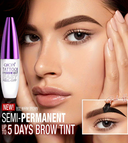 Easy to Peel Eyebrow Gel, 3 Colors, Even Coverage, Suitable for All Skin Types