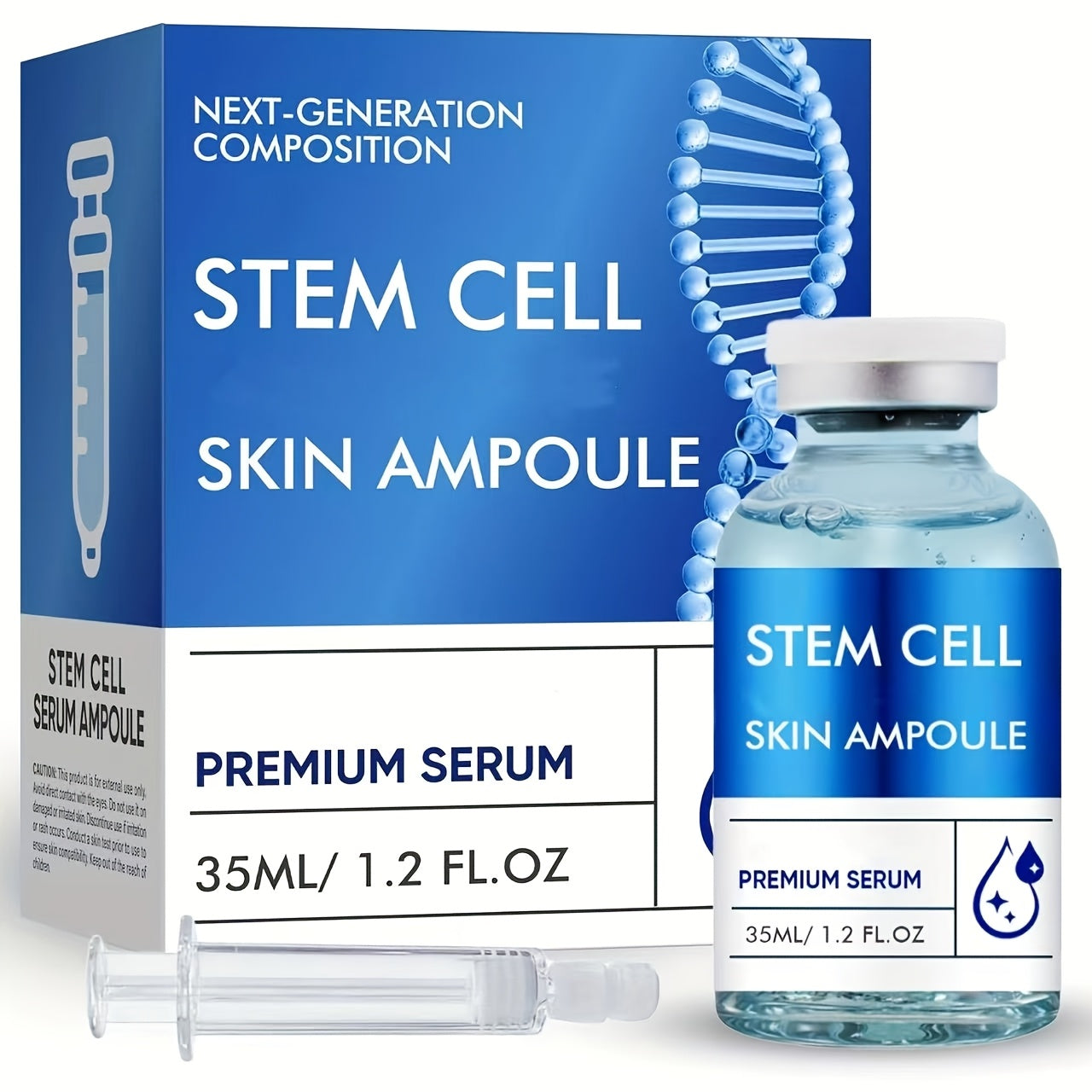 Facial Stem Cell Essence And Microneedle Essence, Ampoule Can Provide Deep Nutrition, Strengthen And Moisturize The Skin, Containing Hyaluronic Acid, Nicotinamide And Other Ingredients