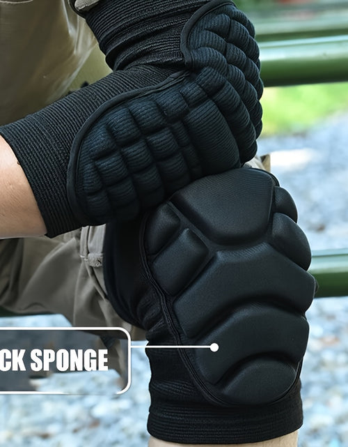 Load image into Gallery viewer, 2pcs/4pcs Universal Men&#39;s and Women&#39;s Knee and Elbow Equipment Set - Adjustable cushioning pads, made of moisture-wicking fabric | Suitable for all-day comfortable experiences during training, yoga, hiking, sports and heavy p
