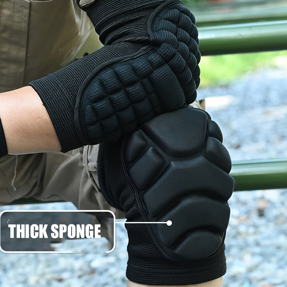 2pcs/4pcs Universal Men's and Women's Knee and Elbow Equipment Set - Adjustable cushioning pads, made of moisture-wicking fabric | Suitable for all-day comfortable experiences during training, yoga, hiking, sports and heavy p