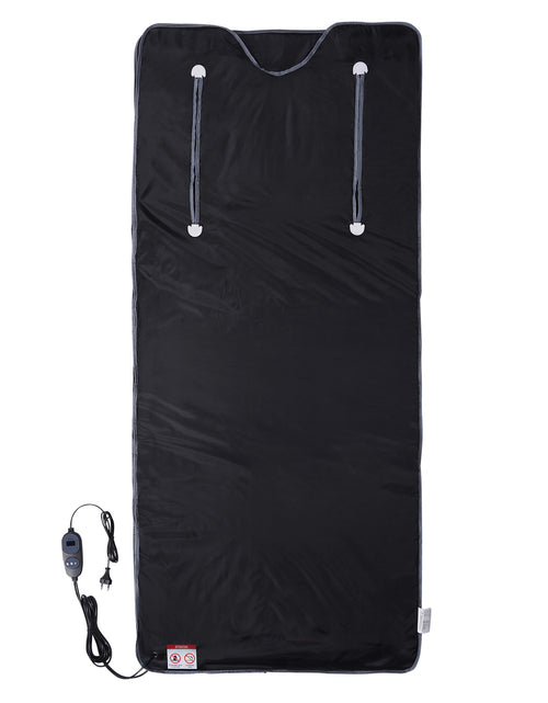 Load image into Gallery viewer, Sauna Blanket for Detoxification, Portable Far Infrared Sauna for Home, Oxford Sauna Bag w/ Arm Holes &amp; Carbon Fiber Heating, 1-6 Level Adjustable Temp 95-176, 5-60 Minutes Timer, 71 x 31 in

