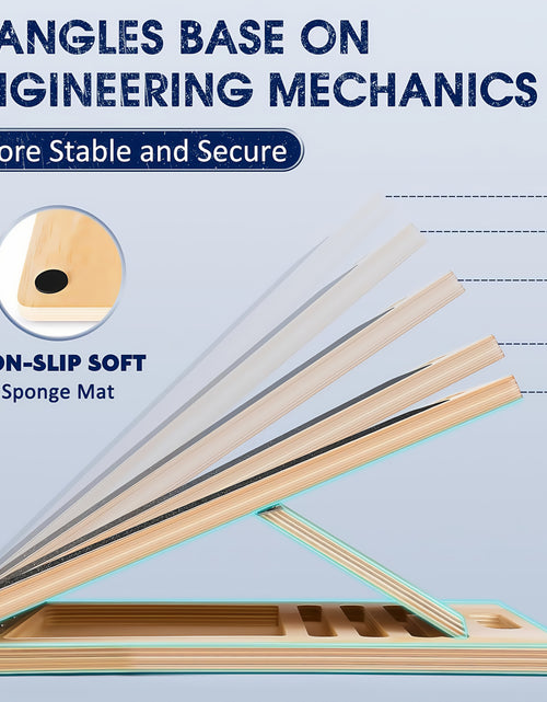 Load image into Gallery viewer, [Portable Wooden Slant Board] Adjustable Portable Wooden Slant Board - Non-Slip Surface, Lightweight &amp; Sturdy Construction for Home Gym, Physical Relax, Squats, Calf Stretching, Ankle/Foot Mobility, Heel Stretch - Ideal for A
