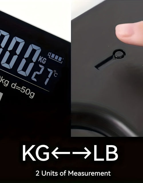 Load image into Gallery viewer, High-Strength 400LB Digital Bathroom Scale Enlarged Surface HD LCD Display Smart Body Weighing Machine with Automatic Recognition And Temperature Display Multi-Function in LB/KG

