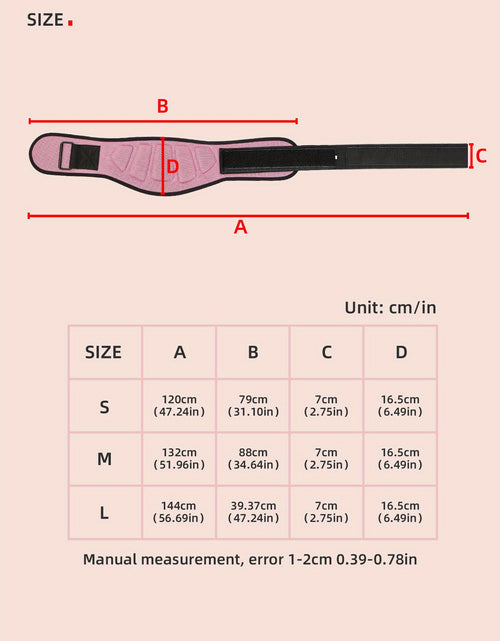 Load image into Gallery viewer, Weight Lifting Belt with Auto-Locking System &amp; Lumbar Support - Heavy-Duty Pink/Black Gym Belt for Squats, Deadlifts, Powerlifting, Weightlifting - Adjustable Weighted Workout Belt for Men &amp; Women (No Bulk)
