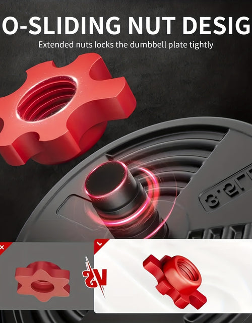 Load image into Gallery viewer, Adjustable Dumbbell Set, 90/70/30/20 Lbs Free Weights Set with Upgraded Nut, 4in 1 Weight Set Used As Kettlebells, Barbell, Push Up Stand, Fitness Exercise for Home Gym Suitable Men/ Women
