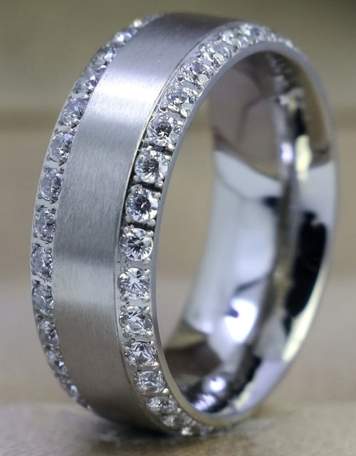 Load image into Gallery viewer, Elegant Zinc Alloy Ring for Men 925 Silver Plated Wedding &amp; Engagement Ring Daily Wear Fashion Jewelry, Great Price
