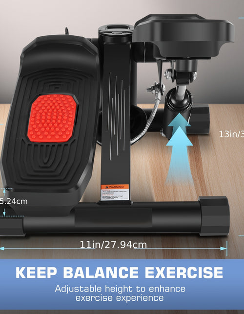 Load image into Gallery viewer, Lightweight Fitness Stepper With 2pcs Resistance Bands, Pedal Exerciser With LCD Monitor, Max Weight 250LBs
