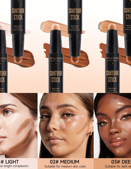 Load image into Gallery viewer, 3pcs/SET Dual-Ended Matte Contour Stick And Concealer Waterproof And Sweat-Resistant Enhanced Brightening And Coverage for All Skin Types
