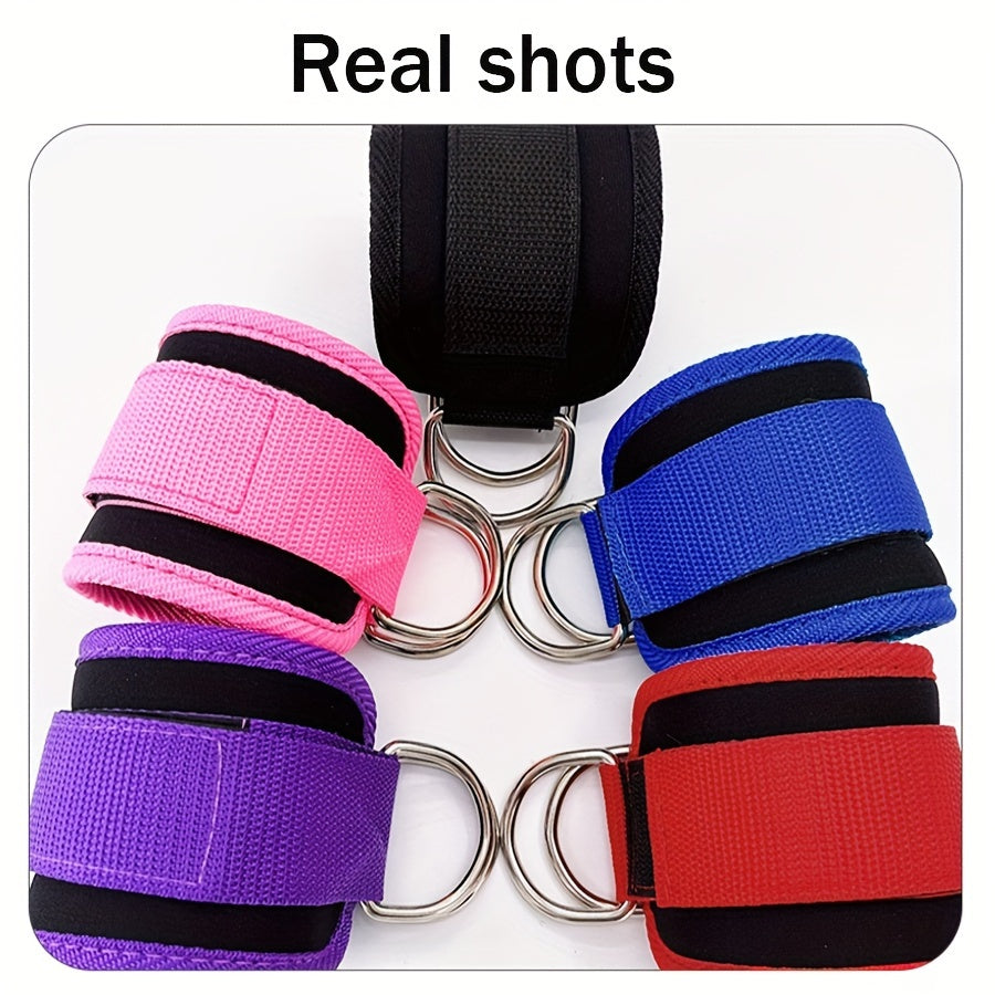 5pcs Ankle Resistance Bands, Ankle Bands For Working Out With Cuffs, Resistance Bands For Leg & Butt Training, Ankle Straps With Exercise Bands