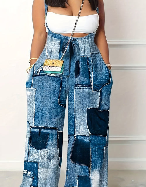 Load image into Gallery viewer, Women&#39;s Backless Gradient Wide Leg Jumpsuit
