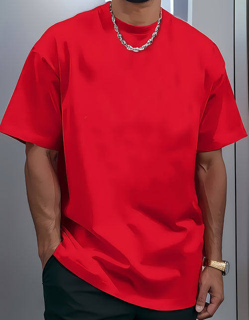 Load image into Gallery viewer, Get A Grip, Street Style, (Cotton T-shirt) Men Round Neck Short-sleeved Cotton Casual T-shirt, Loose Style, Versatile,
