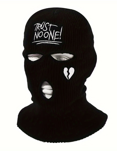 Load image into Gallery viewer, 2pcs Graphic Unisex Thermal 3-Hole Winter Knitted Mask With Full Face Covering For Outdoor
