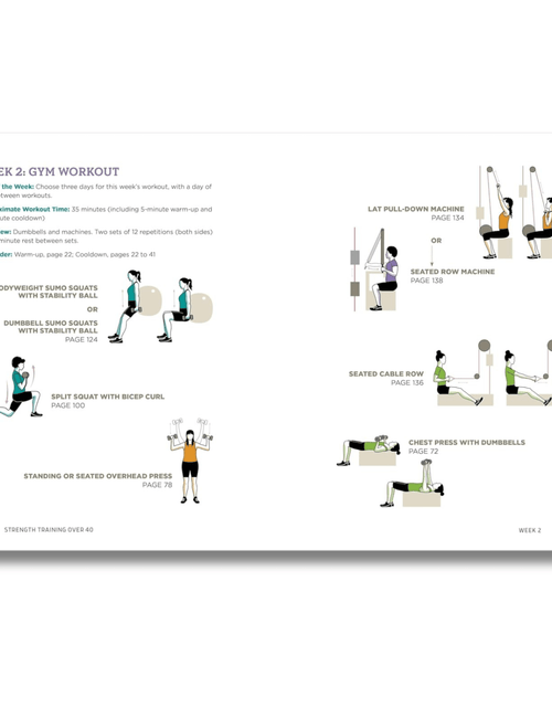 Load image into Gallery viewer, Strength Training Over 40 Years Old Training Guide : A 6-Week Program to Build Muscle and Agility (Spiral Bound Book)
