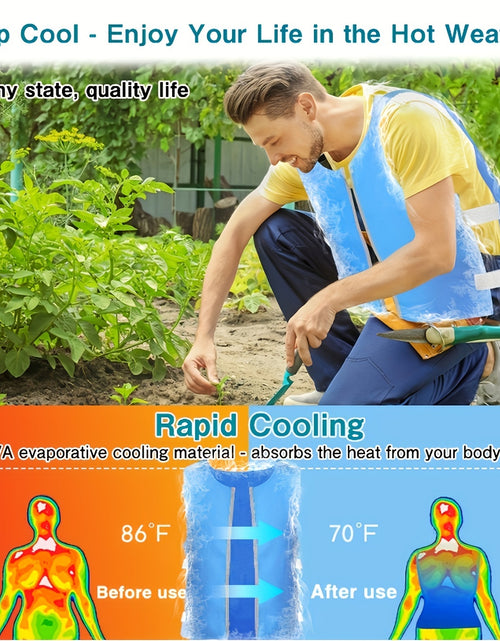Load image into Gallery viewer, Evaporative Cooling Vest for Men and Women - Stay Ice Cold in Hot Weather with This Body Cooling System
