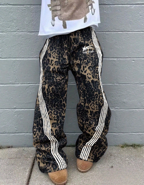 Load image into Gallery viewer, [Leopard Print, Sweatpants] Bold Graphic, Leopard Print Sweatpants - Men Jungle Joggers with Drawstring Waist, All-Season Casual Pants for Everyday &amp; Formal Outfits - Streetwear Essentials
