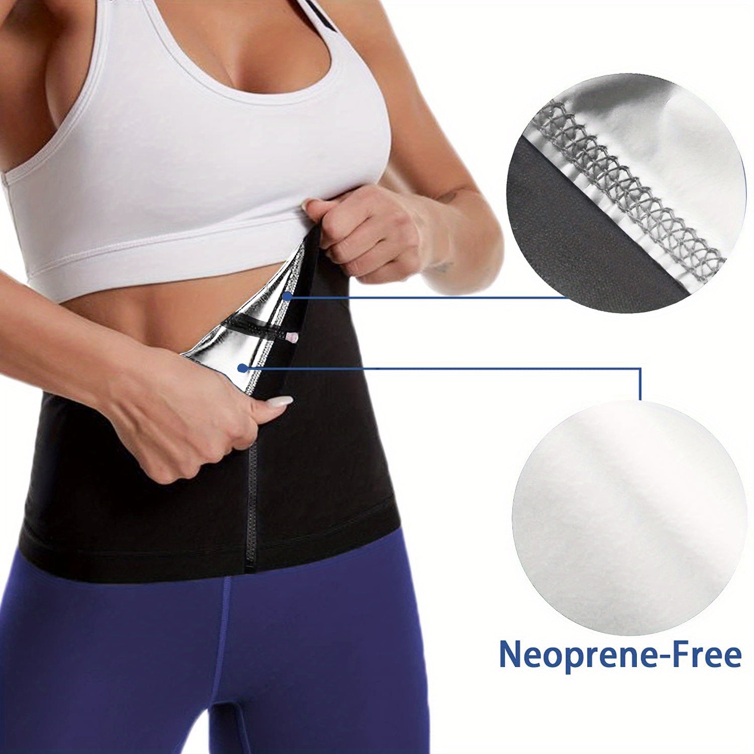 Women's Waist Trainer Shaper Sauna Sweat Belt Waist Trimmer