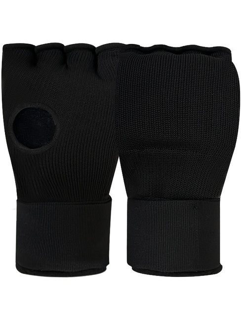 Load image into Gallery viewer, Martial Arts Training Gloves, Heavy-Duty Hook &amp; Loop Closure No-Pad Combat Gloves, Reinforced Fist for Karate Taekwondo Boxing Sanda, Multi-Color Options Black/Red/Blue, Fitness Fighting Gloves
