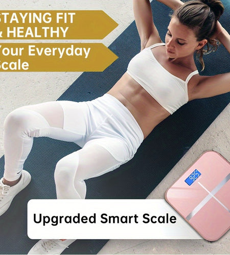 High-Strength 400LB Digital Bathroom Scale Enlarged Surface HD LCD Display Smart Body Weighing Machine with Automatic Recognition And Temperature Display Multi-Function in LB/KG