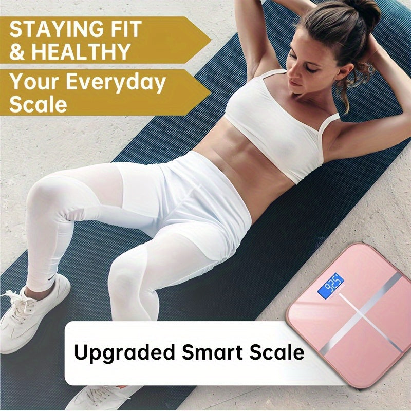 High-Strength 400LB Digital Bathroom Scale Enlarged Surface HD LCD Display Smart Body Weighing Machine with Automatic Recognition And Temperature Display Multi-Function in LB/KG