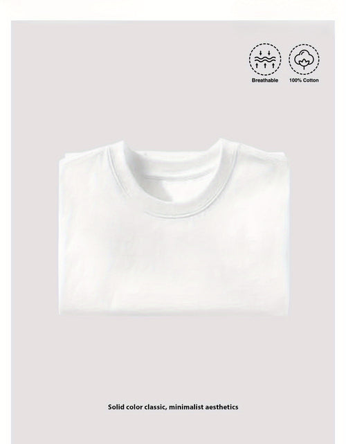 Load image into Gallery viewer, I AM Positive Energy Double-Sided Printing Men 100% Pure Cotton T-Shirt, a Comfortable, Casual, Versatile, And Fashionable Round Neck Short Sleeved Essential for Men,
