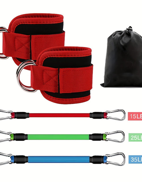 Load image into Gallery viewer, 5pcs Ankle Resistance Bands, Ankle Bands For Working Out With Cuffs, Resistance Bands For Leg &amp; Butt Training, Ankle Straps With Exercise Bands
