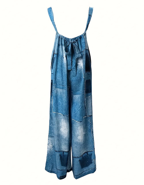 Load image into Gallery viewer, Women&#39;s Backless Gradient Wide Leg Jumpsuit
