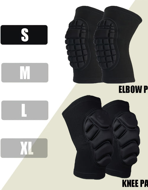 Load image into Gallery viewer, 2pcs/4pcs Universal Men&#39;s and Women&#39;s Knee and Elbow Equipment Set - Adjustable cushioning pads, made of moisture-wicking fabric | Suitable for all-day comfortable experiences during training, yoga, hiking, sports and heavy p
