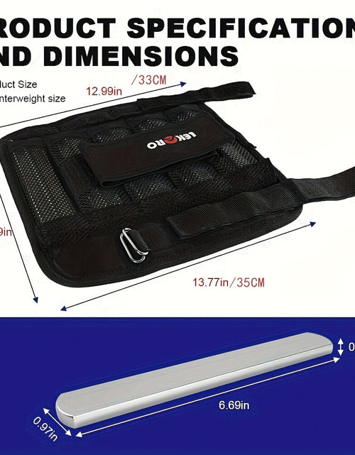 Load image into Gallery viewer, Adjustable weighted vest/weighted leggings, running, jogging fitness weight equipment/adjustable weighted ankle strap steel block
